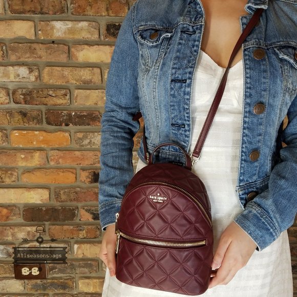 Kate Spade NATALIA mini convertible BACKPACK Red